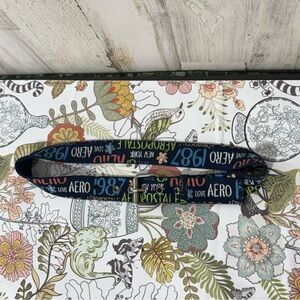 Aeropostale Blue Graphic Belt